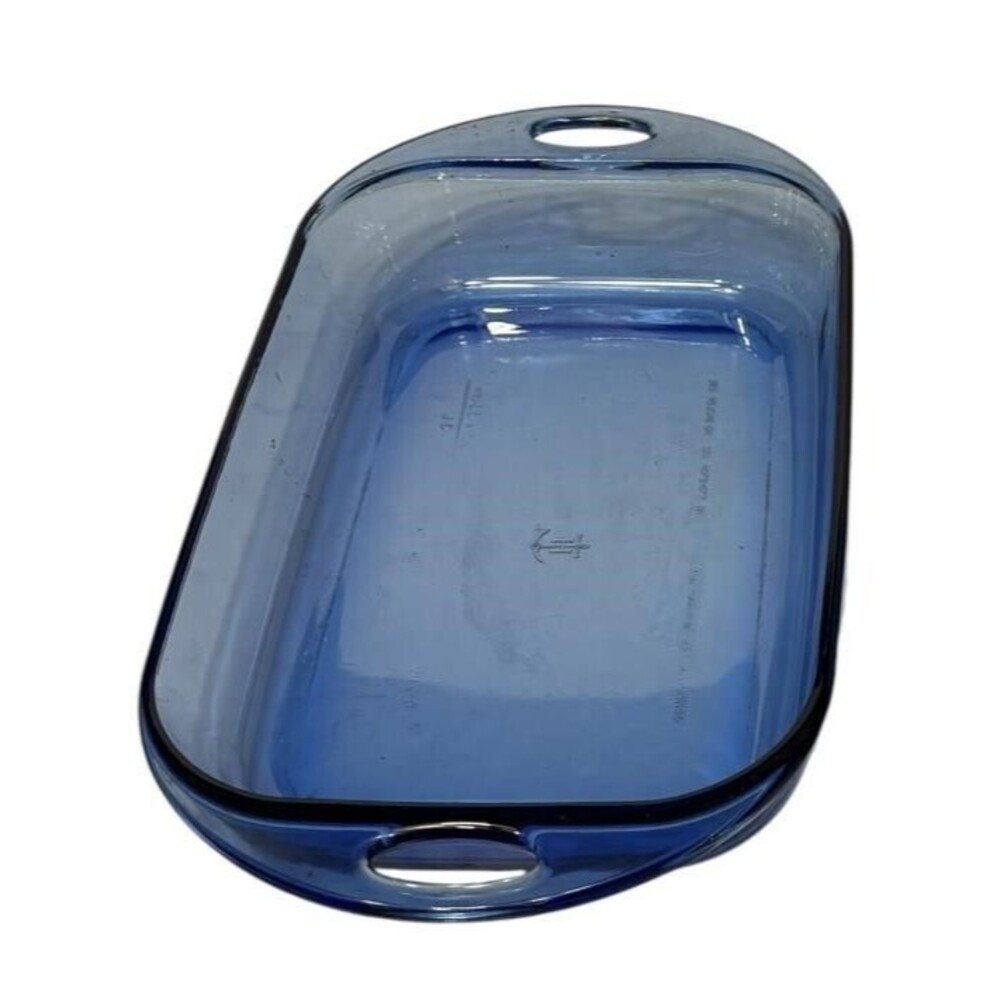 Anchor Hocking 3 Qt Cobalt Blue Glass 9 X 13 Casserole Baking Dish Ovenware Home